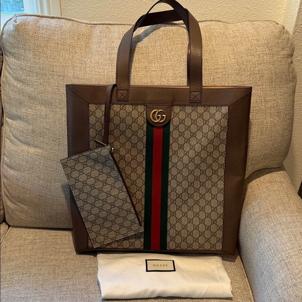 Gucci Ophidia Vertical Shopping Tote- New With Box - Picture 3 of 15